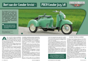 CLUB Magazin Nr. 26 - Dort wo der Condor kreist – PUCH-Condor J125/2A