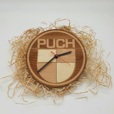 PUCH Wanduhr aus Holz LIMITED EDITION